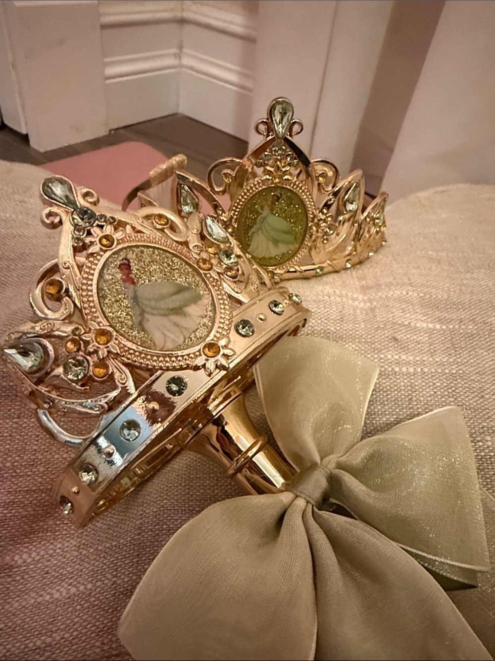 Disney Gold Tone Princess Wand and Tiara